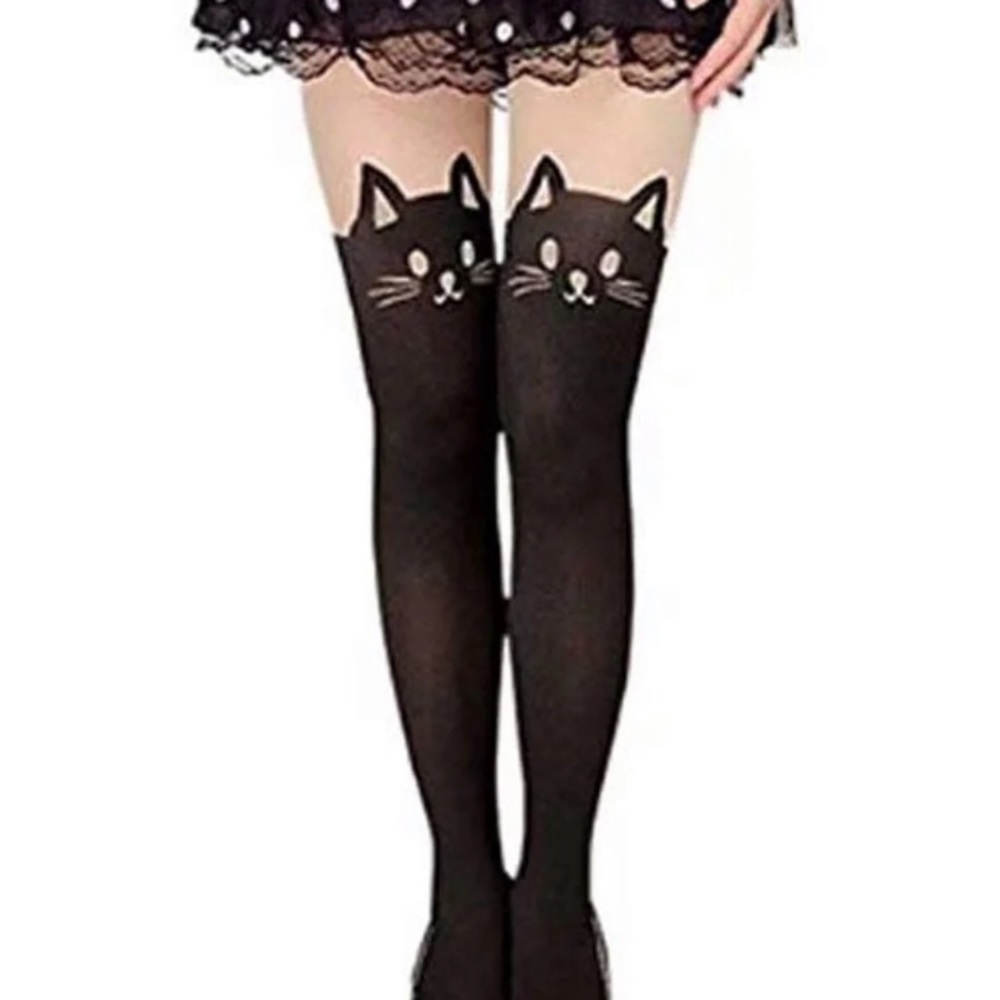 NWT Sexy Black Cat Tights/Hosiery
